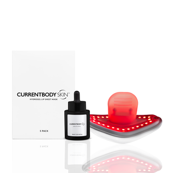 CurrentBody Skin LED Lip Perfector, 5 Pack Lip Hydrogel and Green Tea Serum