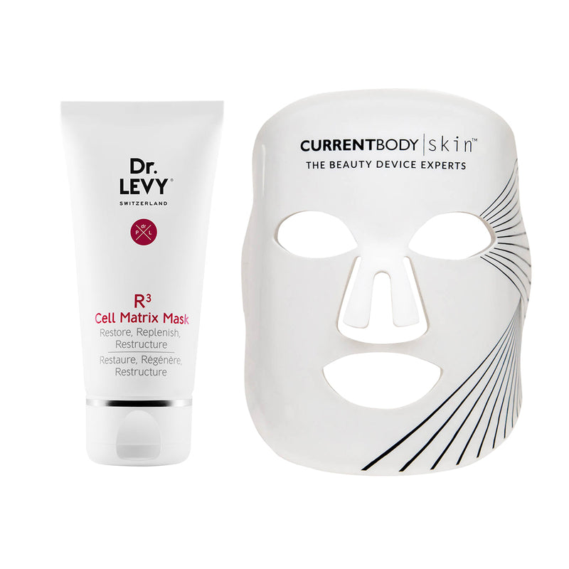 CurrentBody Skin LED Mask + Dr. Levy R3 Cell Matrix Mask 50ml