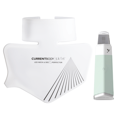CurrentBody Skin LED Neck and Dec Perfector & DermaFlash DermaPore