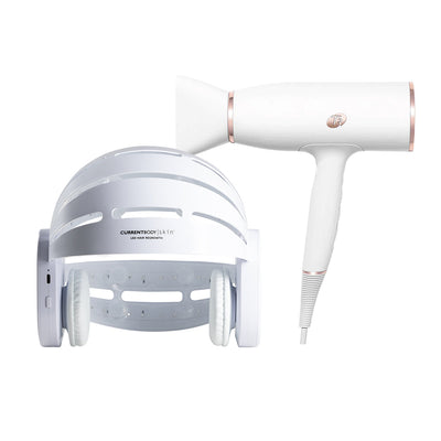 CurrentBody Skin LED Hair Regrowth Device + T3 AireLuxe Professional Hair Dryer