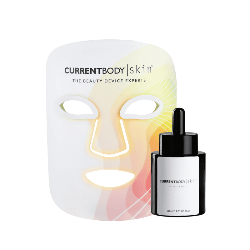 CurrentBody Skin LED 4-in-1 Face Mask x Green Tea Serum (Worth $879)